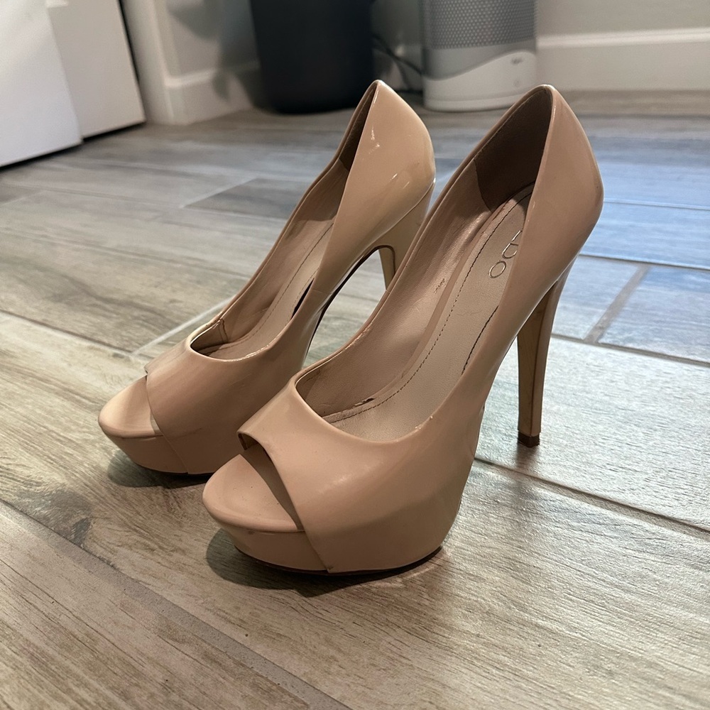 ALDO 🤎 Patent Leather Platform Stiletto